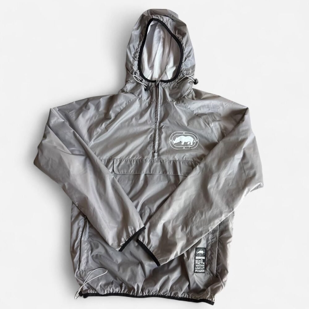 Ecko-unltd Men's Grey and Silver Jacket